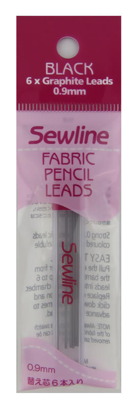Sewline Fabric Pencil Lead Refill .9mm Pkg of 6